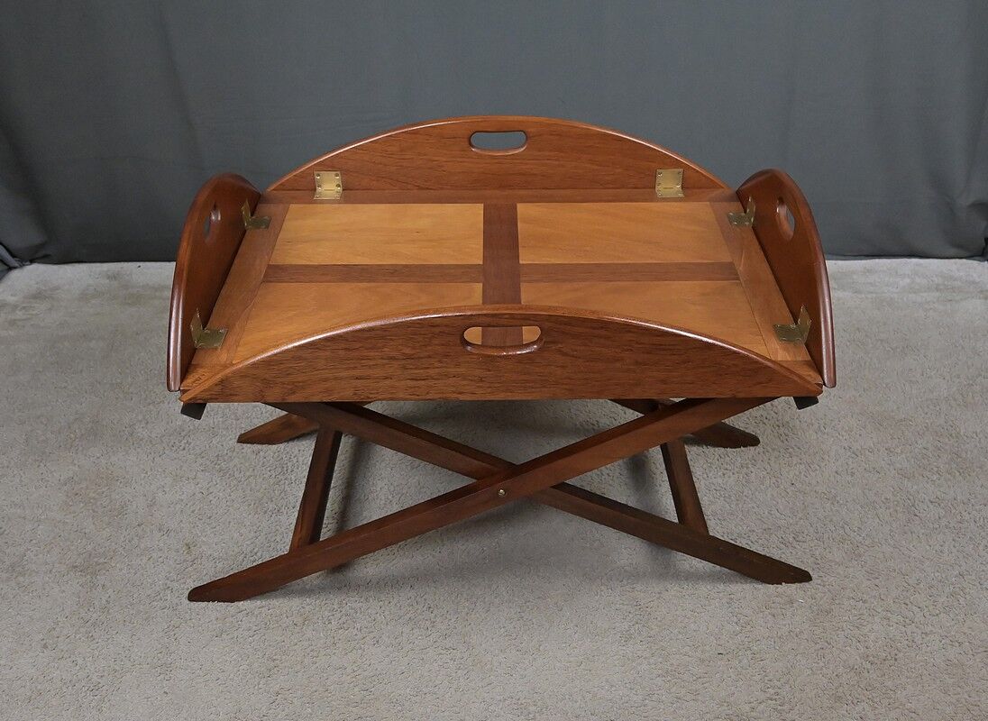 Table de majordome pliante en acajou – 1940