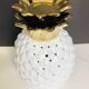 White ceramic pineapple lamp