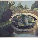 Tableau HST "Melun - Le pont de l'Almont"