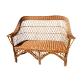 Rattan bench
