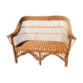 Rattan bench