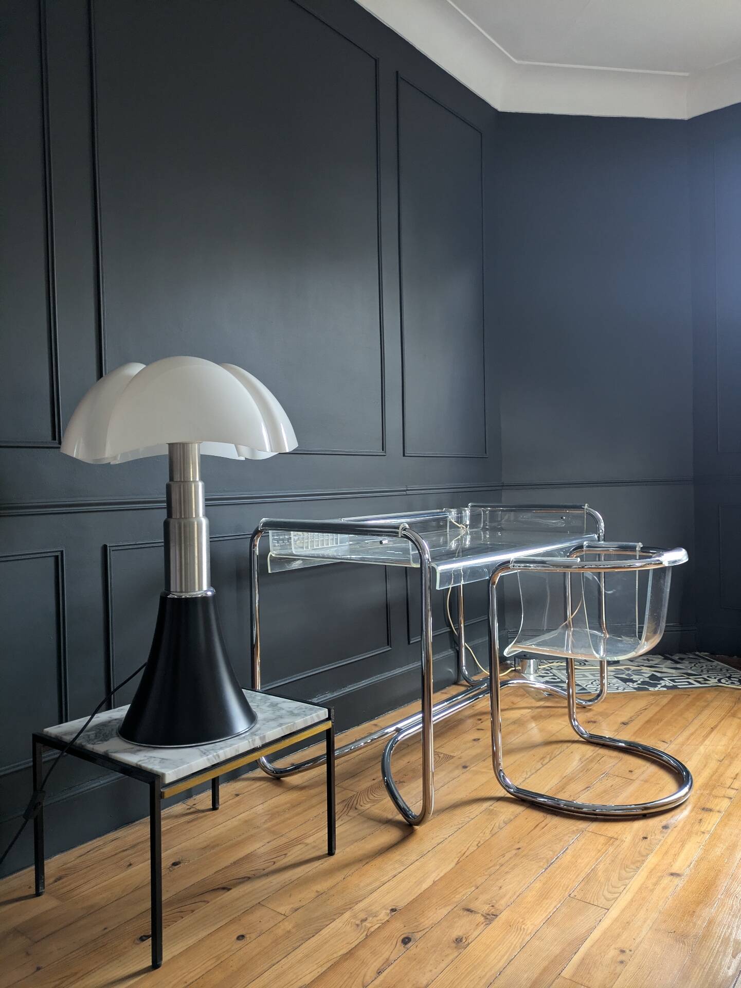 Rare Bureau  et fauteuil ''IIIForm'' Fabio Lenci ,Formes Nouvelles 70'