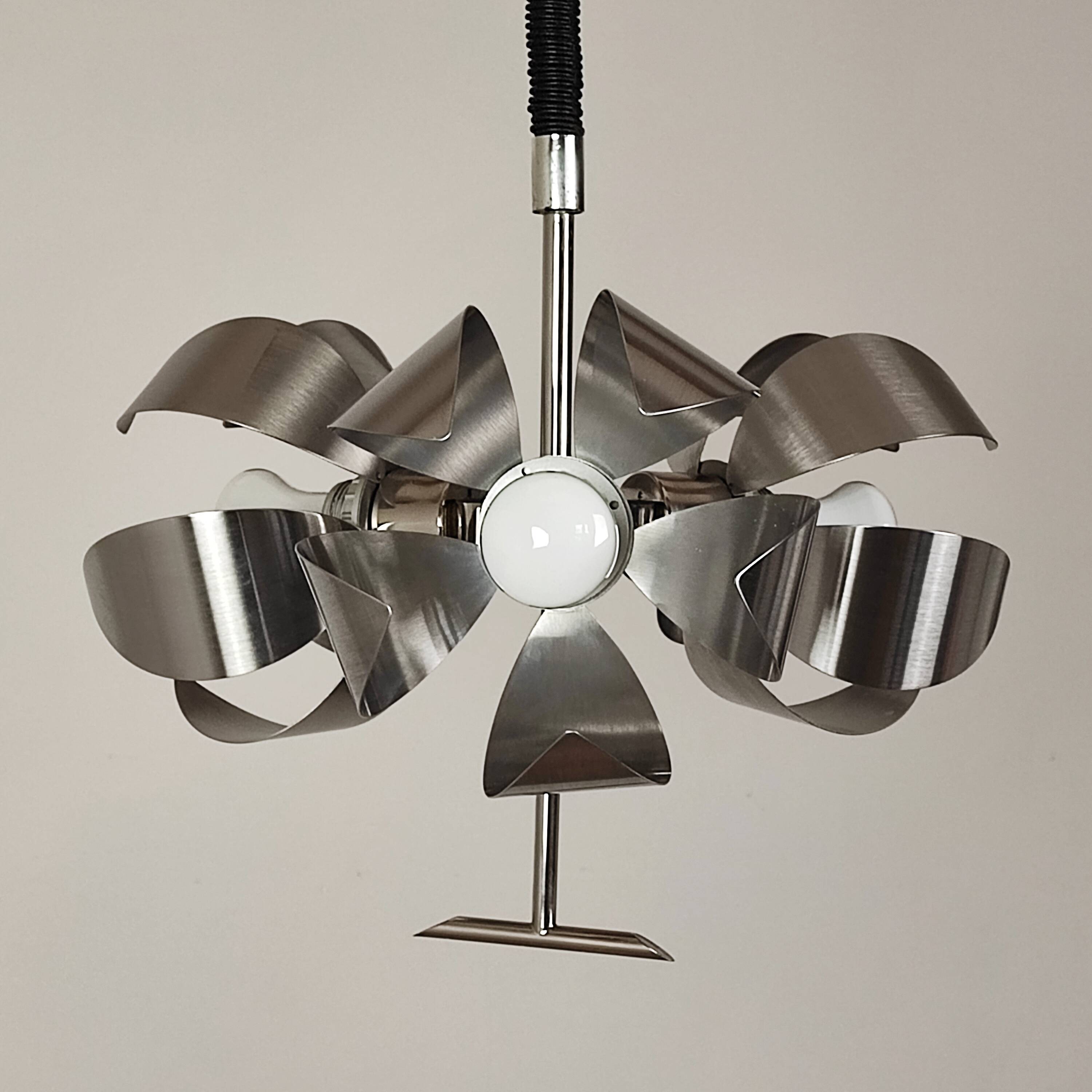 Space age 70' pendant light