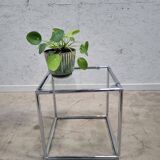 Table d'appoint modulaire en chrome 1960s Poul Cadovius Série Abstracta