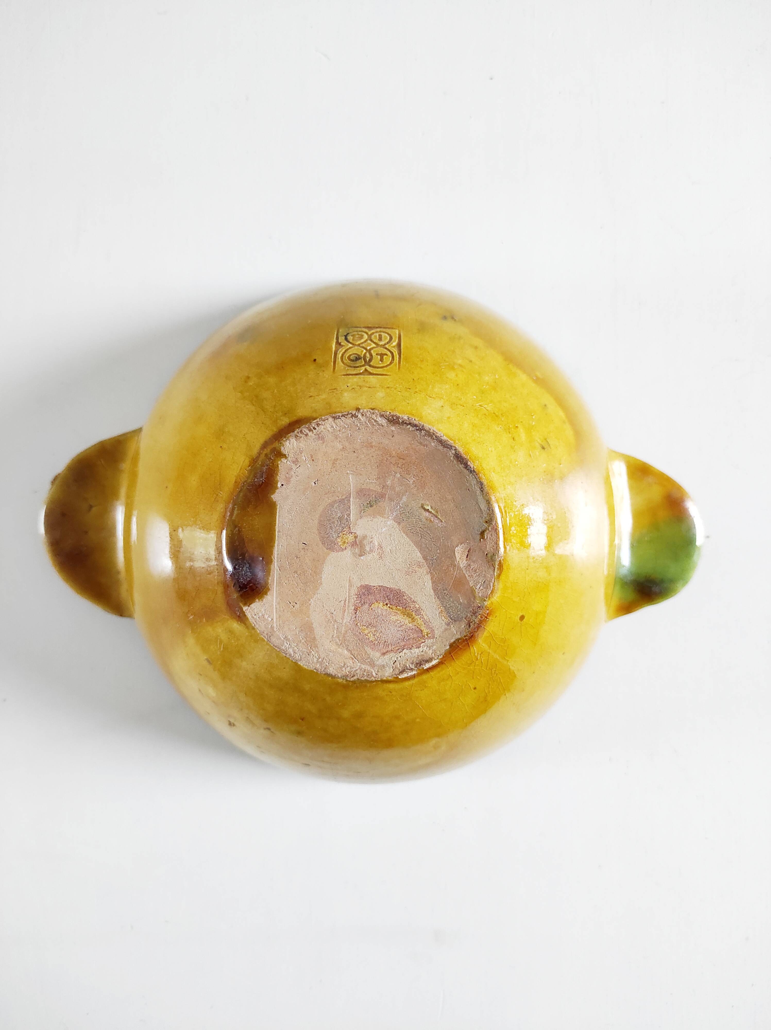 Bol en céramique jaune Biot