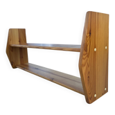 Brutalist pine shelving unit 1970