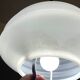 Mid Century white glass pull down  pendant lamp