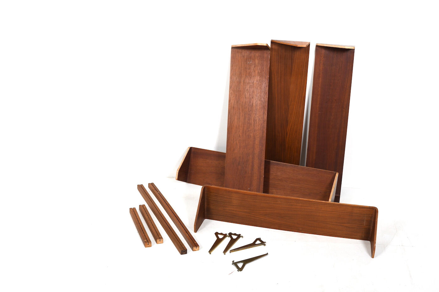 Fine danish teak wing shelf system 1950s