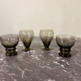 4 vintage glasses