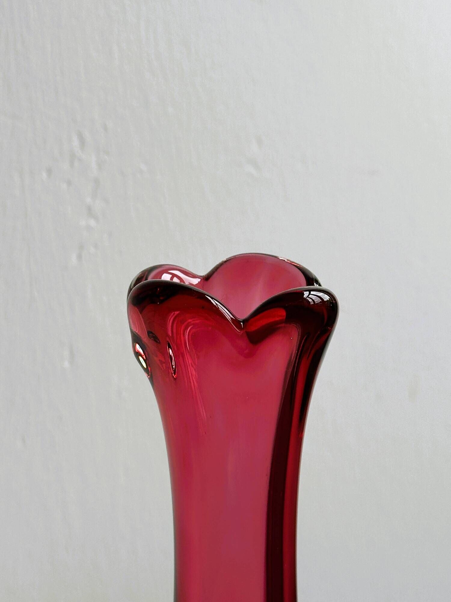 Murano glass vase Chambord Fratelli Toso.