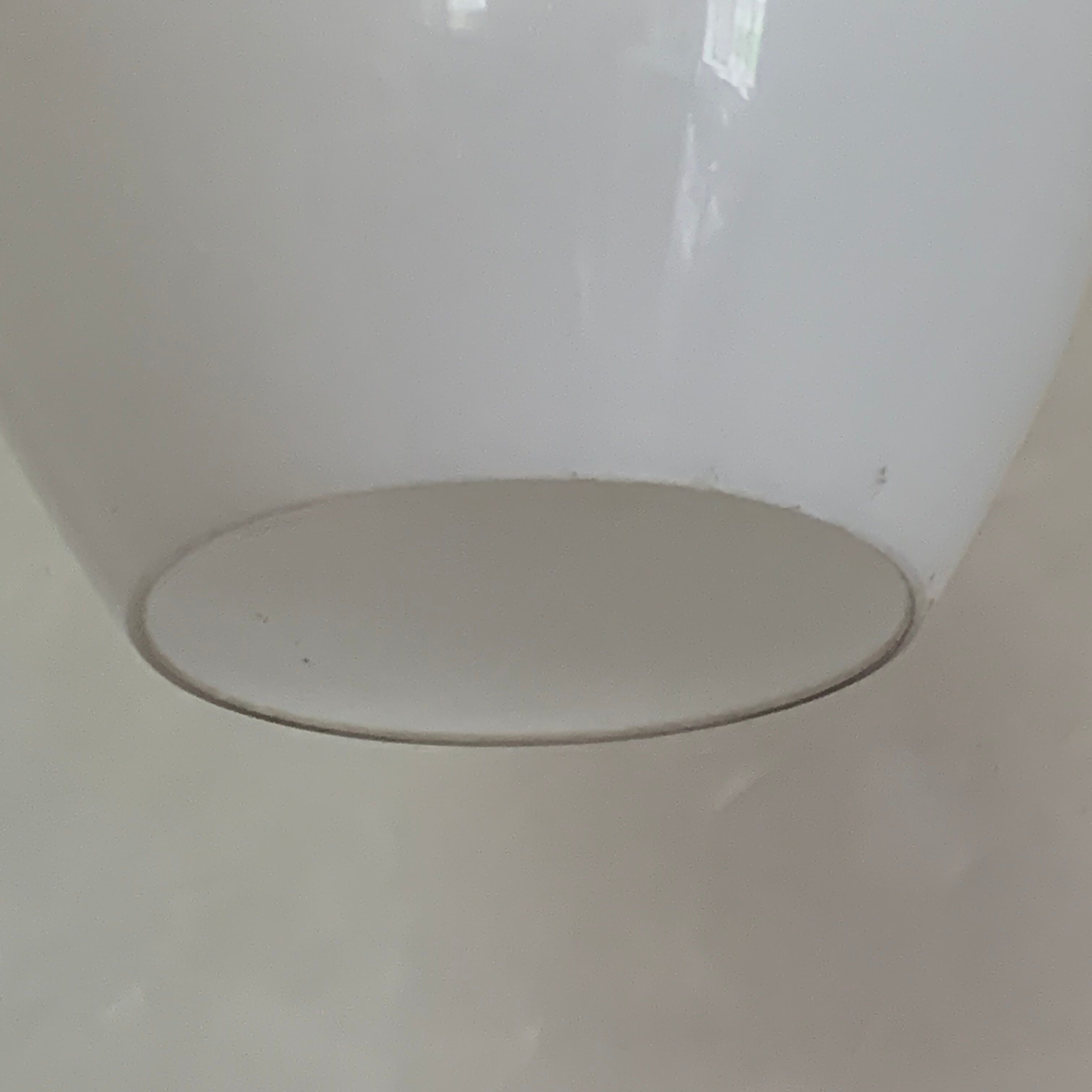 Scandinavian style teak opaline pendant lamp