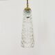 Ensemble de 4 lampes suspendues en verre cristal