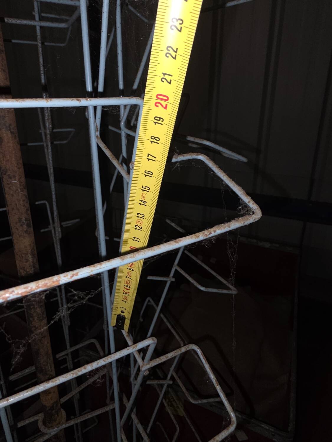 Wrought iron card holder on a stand