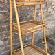 Bamboo shelf "Atelier Riviera" 3 levels, foldable, vintage, 1960s