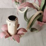 Lustre iron and painted sheet flowers camellias