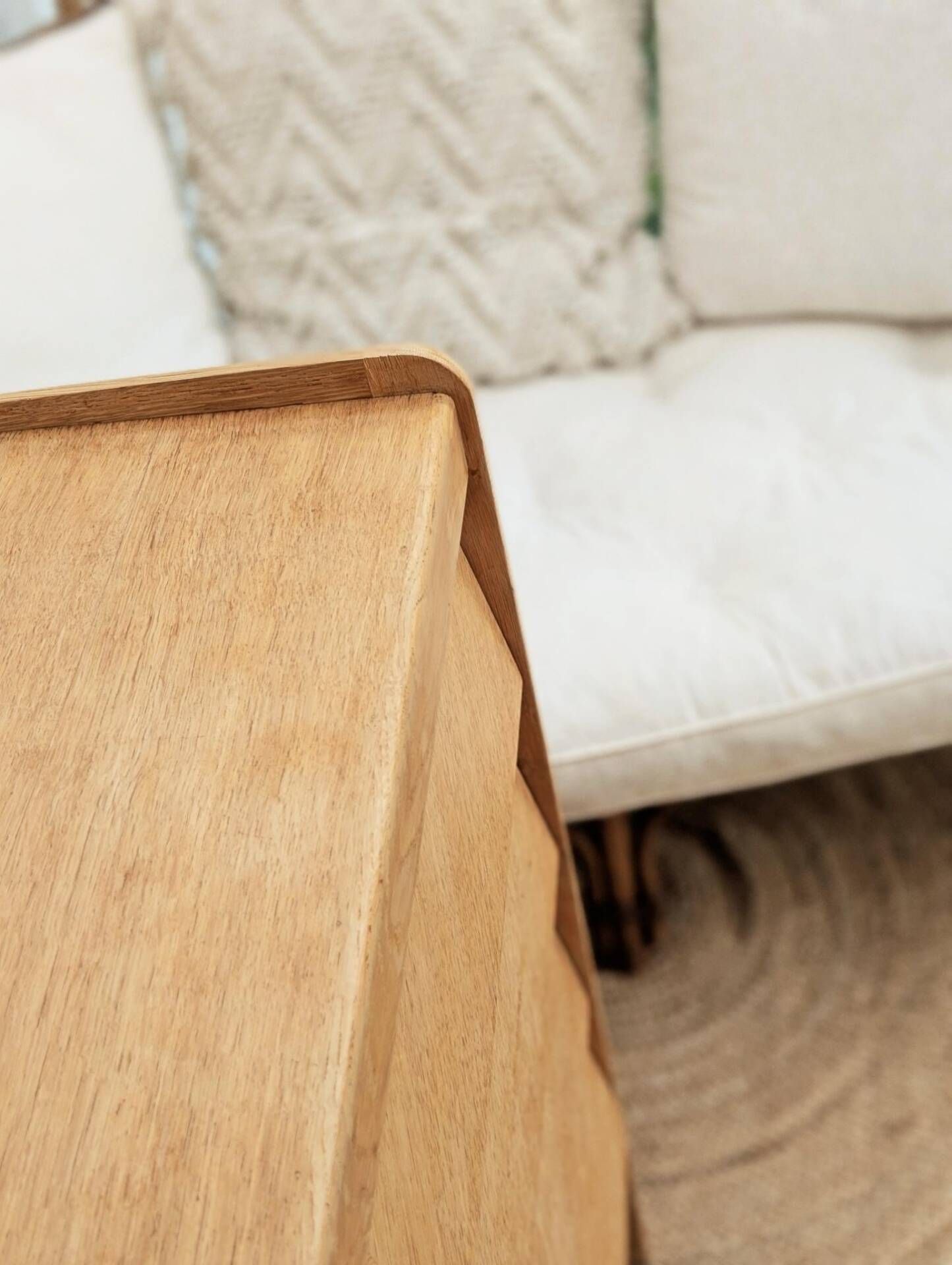 Commode vintage rénovée, années 50 60, chêne blond 