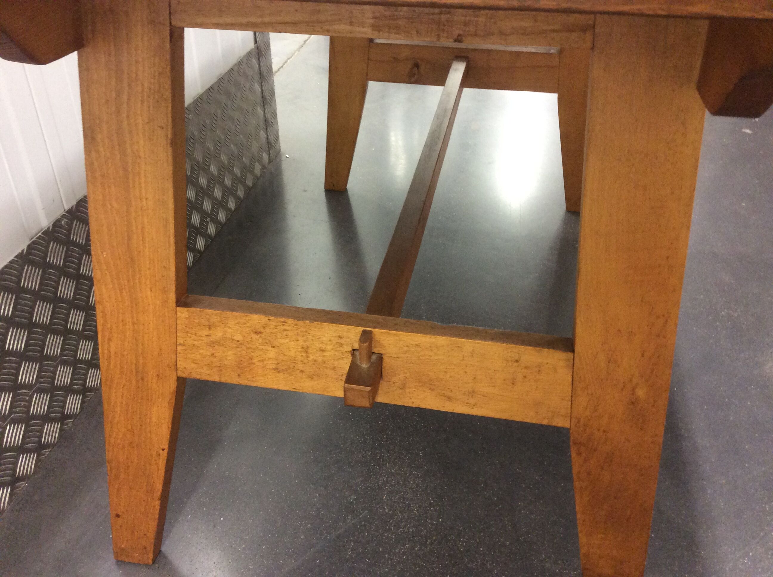 Table light oak by Rene Gabriel around 1950 reconstruction