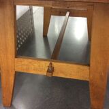 Table light oak by Rene Gabriel around 1950 reconstruction