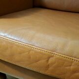 Borge Mogensen style 3-seater leather sofa