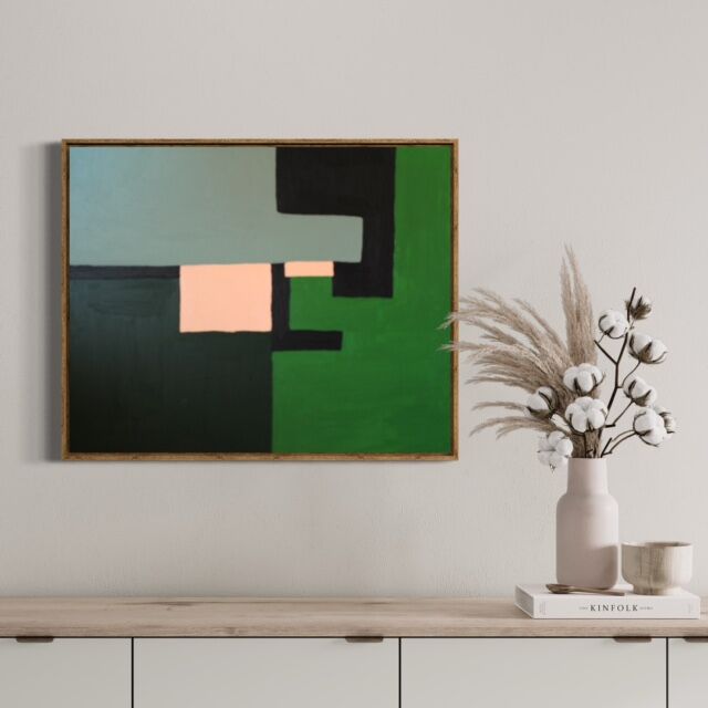 Abstract green to block