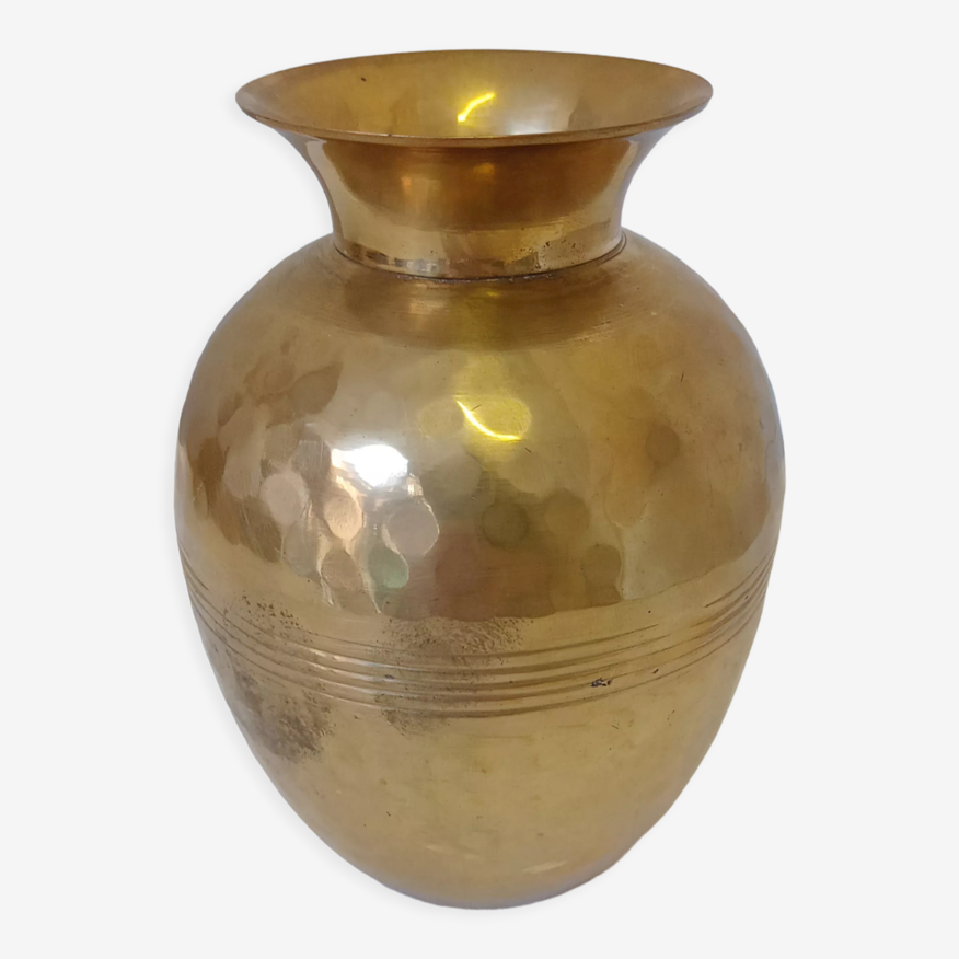 Vase doré martelé | Selency