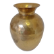 Hammered golden vase