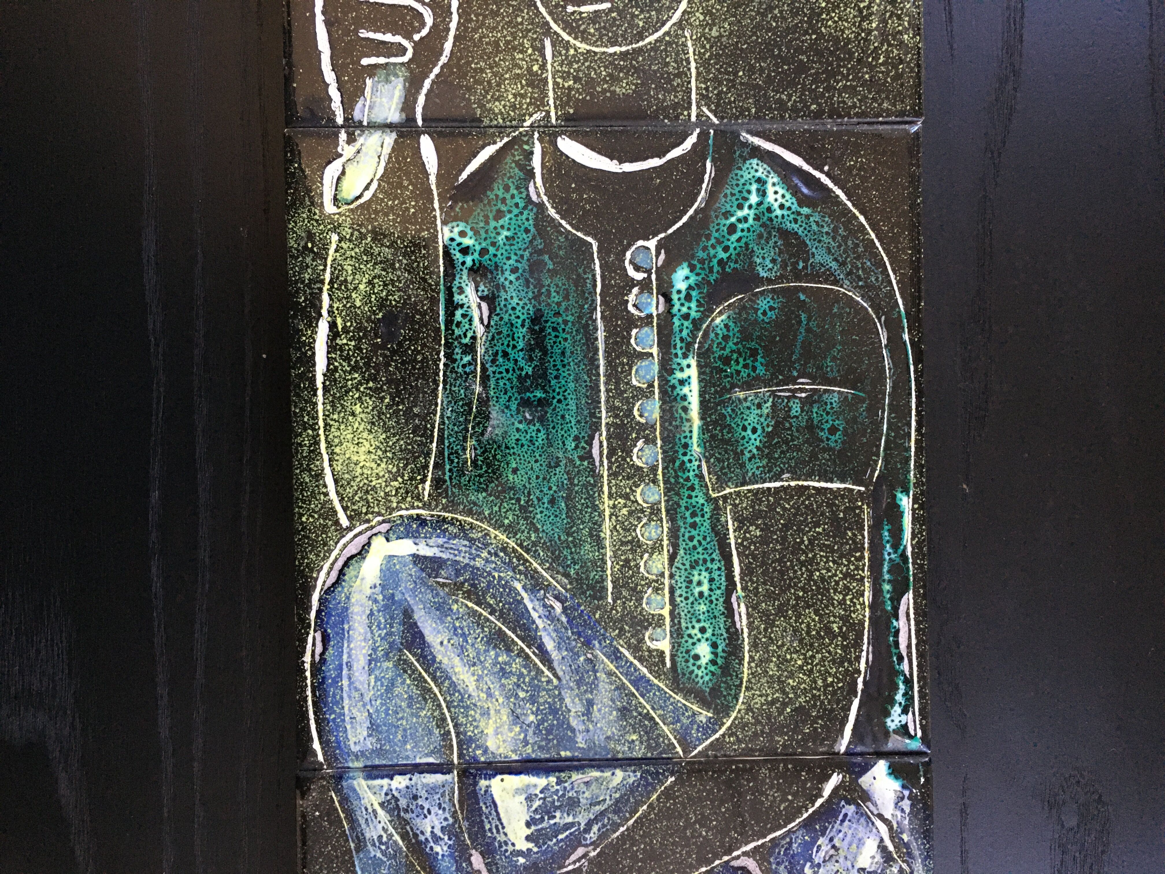 Ceramic decorative panel