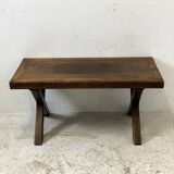 70's Brutalist Coffee Table Solid Oak