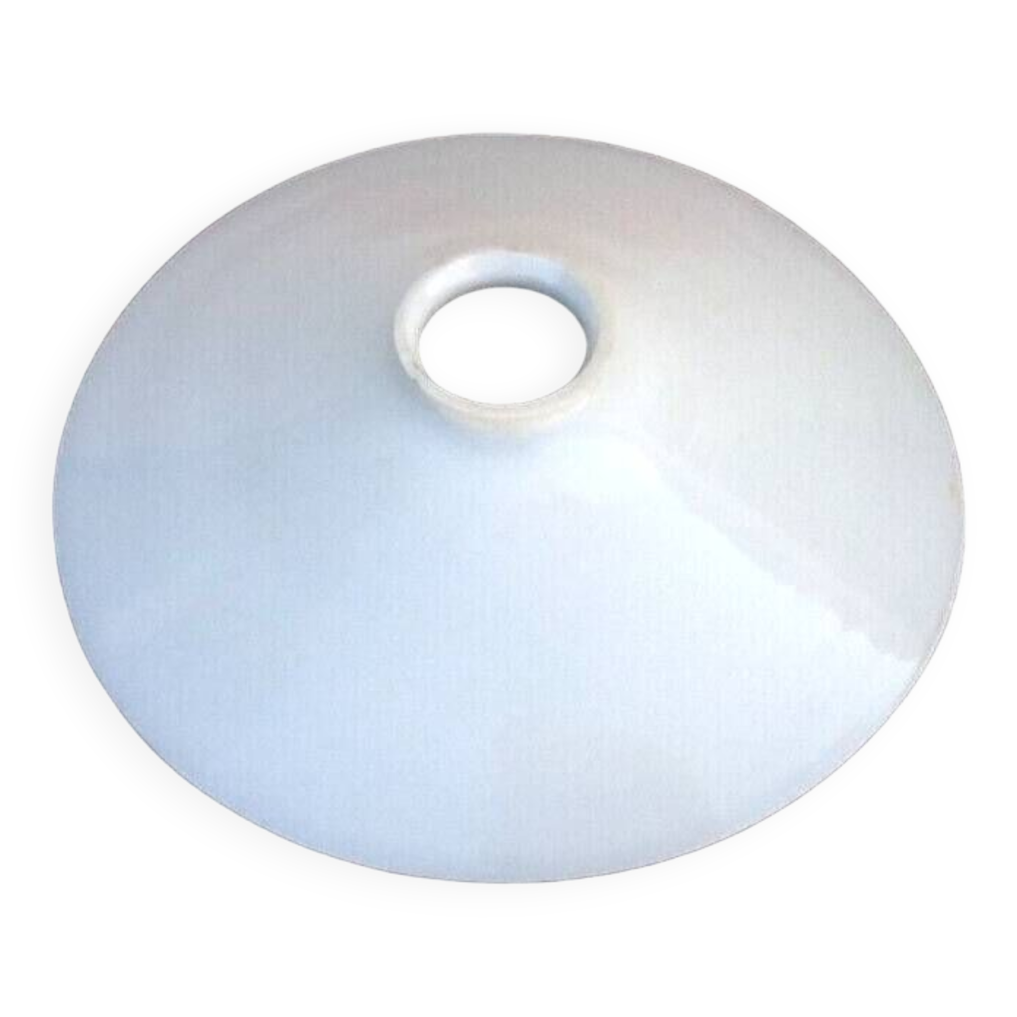 1930s lampshade for chandelier rises and falls opaline milk white