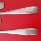 12 Cake forks in silver metal. Ercuis.