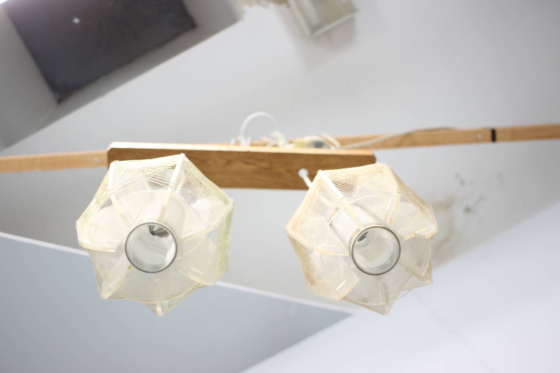 Vintage "spiderweb" chandelier, Czechoslovakia, 1960s