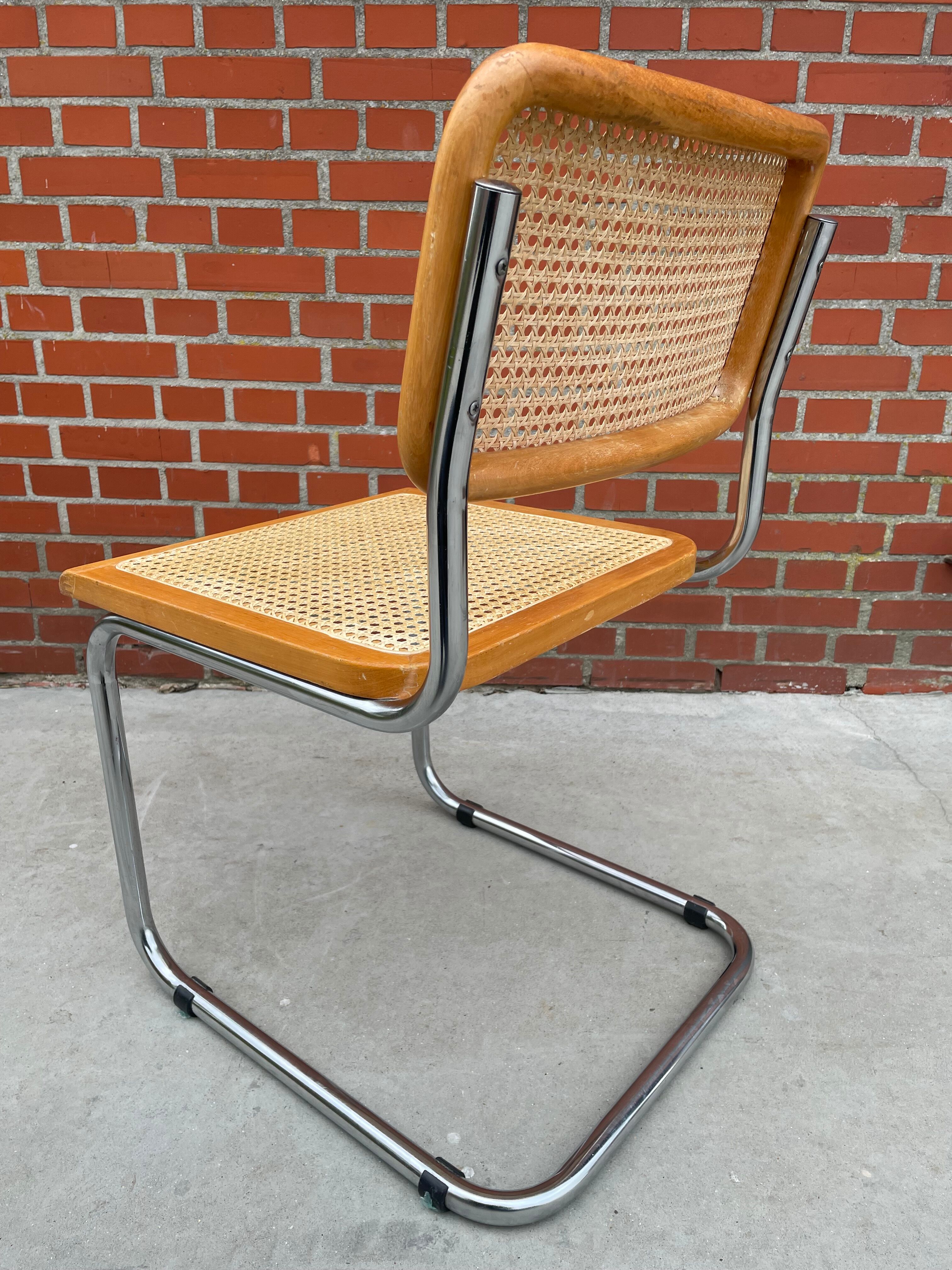 Cesca design chair b32 model in chrome