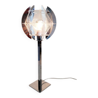 Lampe design chromée filaire 90's