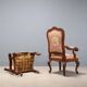 Paire de fauteuils Louis-Philippe en noyer