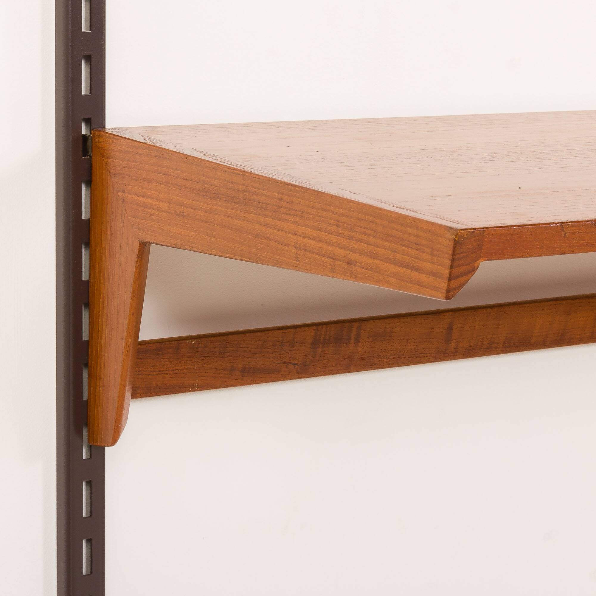 Kai Kristiansen home office shelving unit in teak for FM Mobler, 1960s