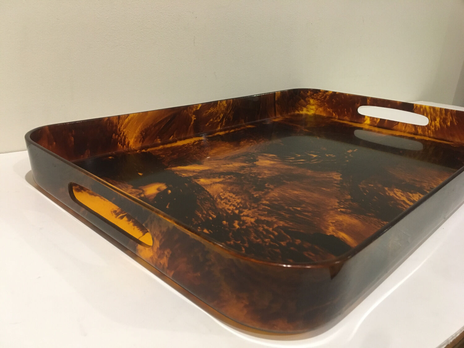 70s lucite tray