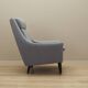 Fauteuil gris, design danois, années 1970, production : Danemark