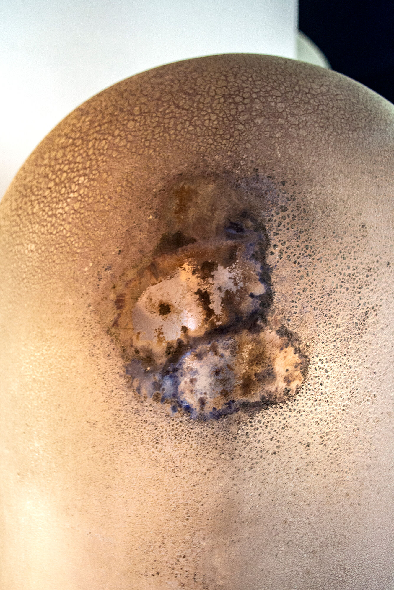 Medusa floor lamp in Murano glass scavo by Alfredo Barbini Italia 1964