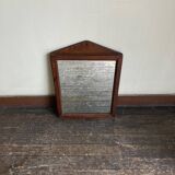 Neo classic directorial mirror in plywood 1960