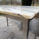 Table à manger marbre chrome années 70