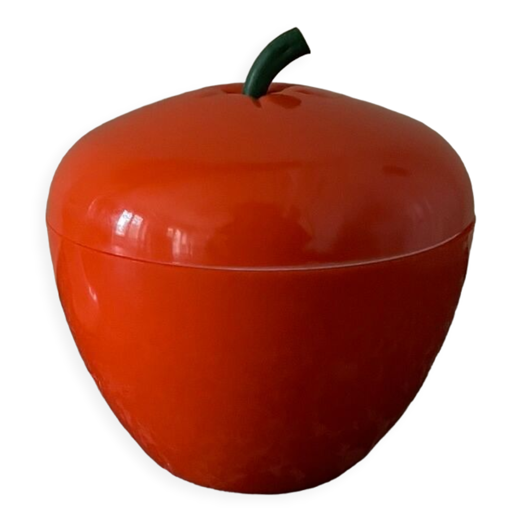Orange apple ice bucket 1970