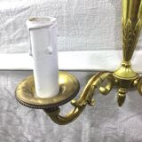Pair of bronze wall lamps 2 lights
