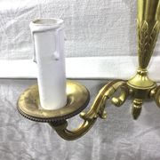 Pair of bronze wall lamps 2 lights