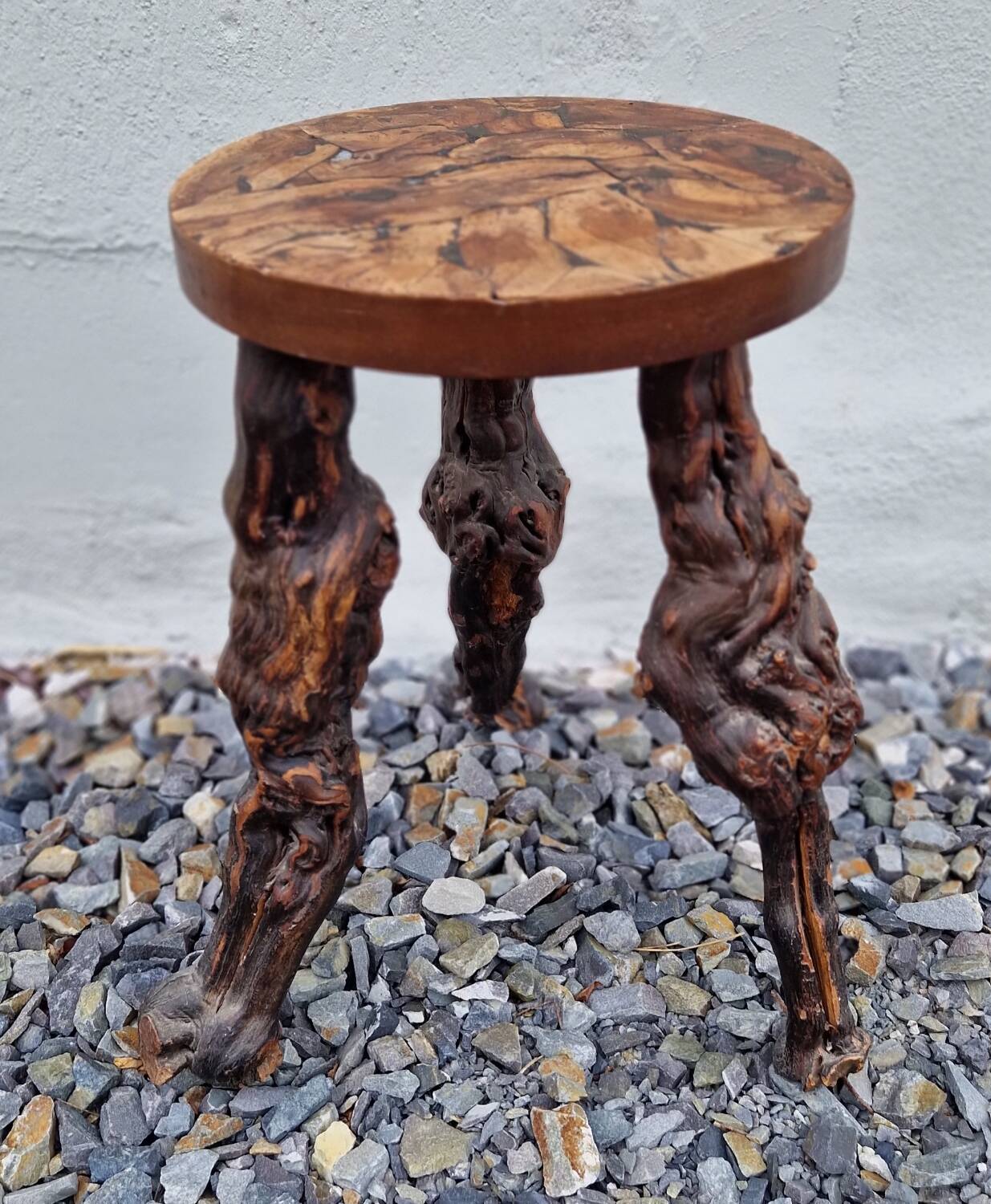 Brutalist vine stool