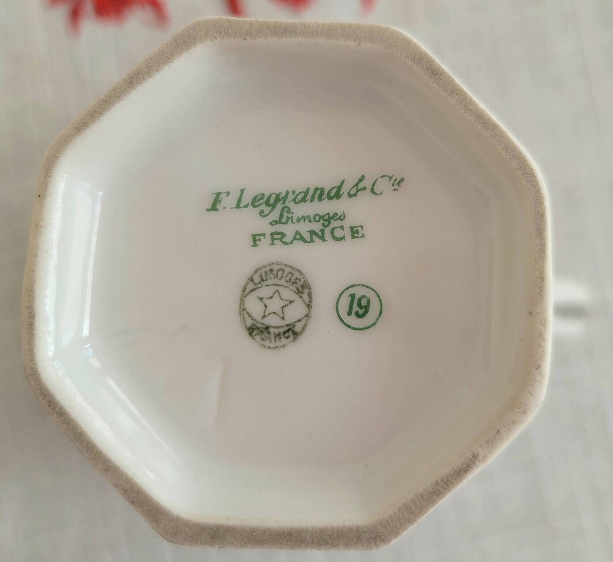 Vintage milk jug Limoges France floral decoration