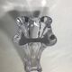 Old molded Crystal Vase form geometric Decoration Vintage