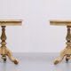 2 Classic Italian Craquelure Side Tables 1960s