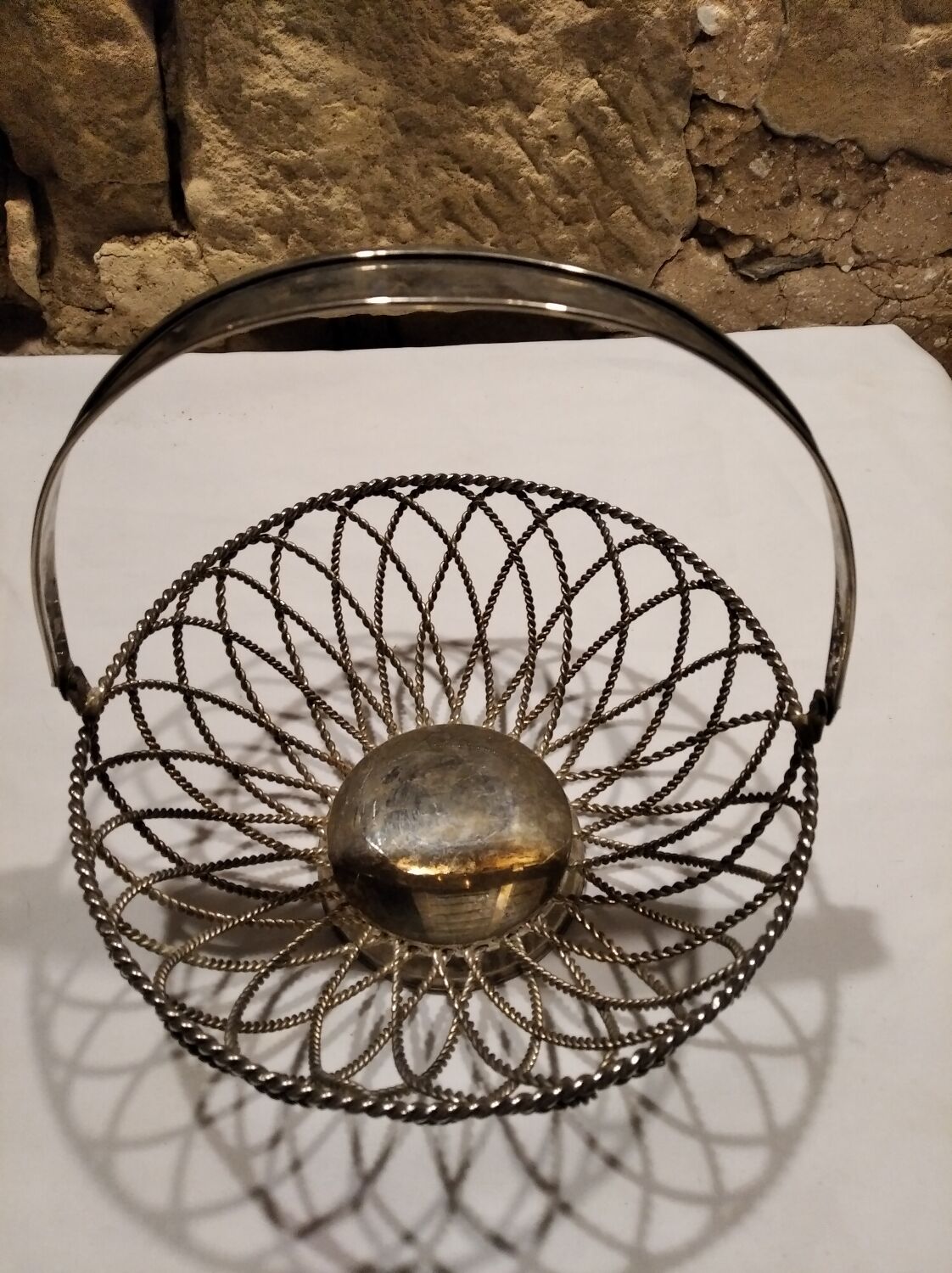 Vintage bread basket, fruit