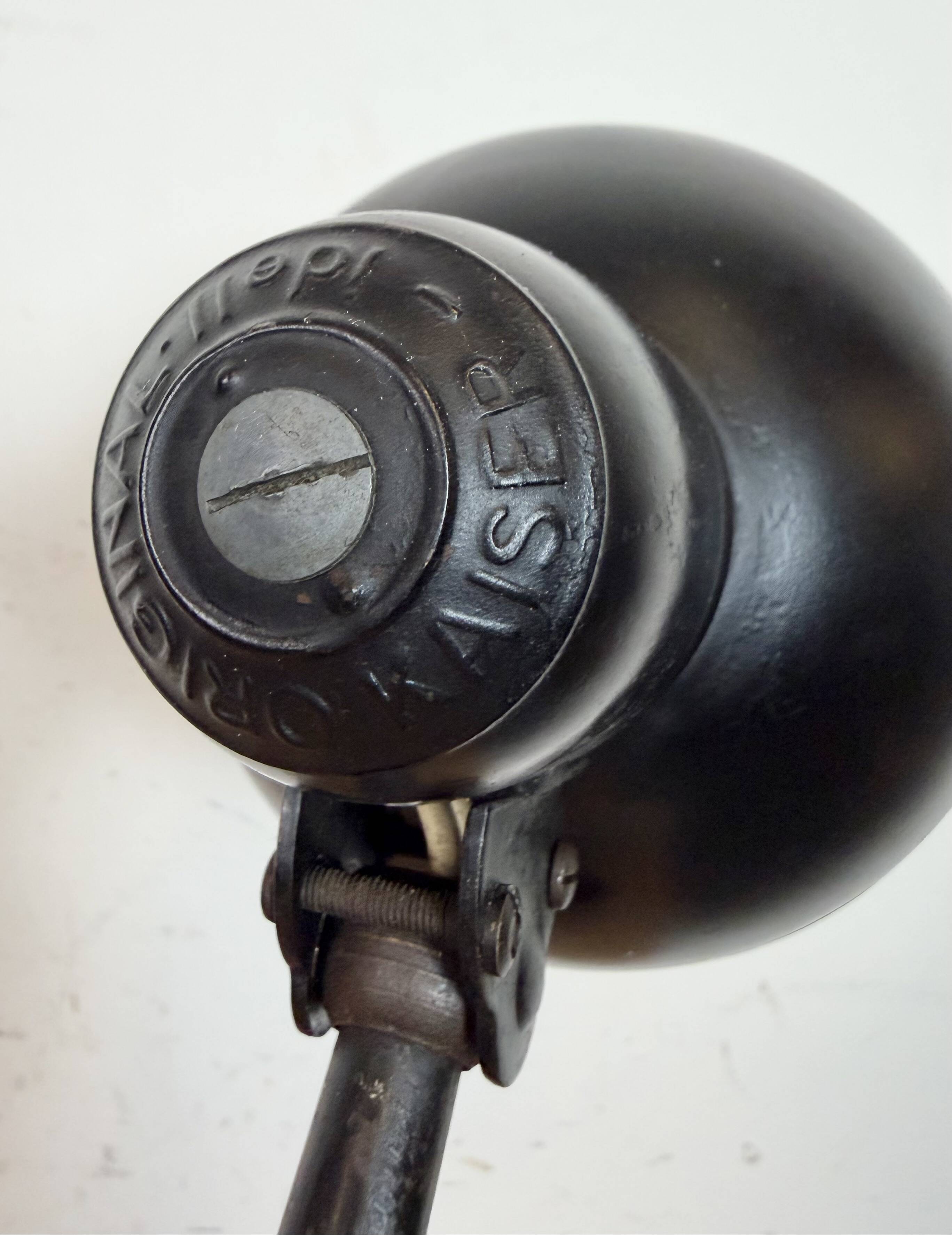 Vintage Black Table Lamp by Christian Dell for Kaiser Idell, 1930s