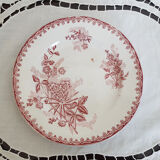 Flat plate in Amandinese earthenware model Margot